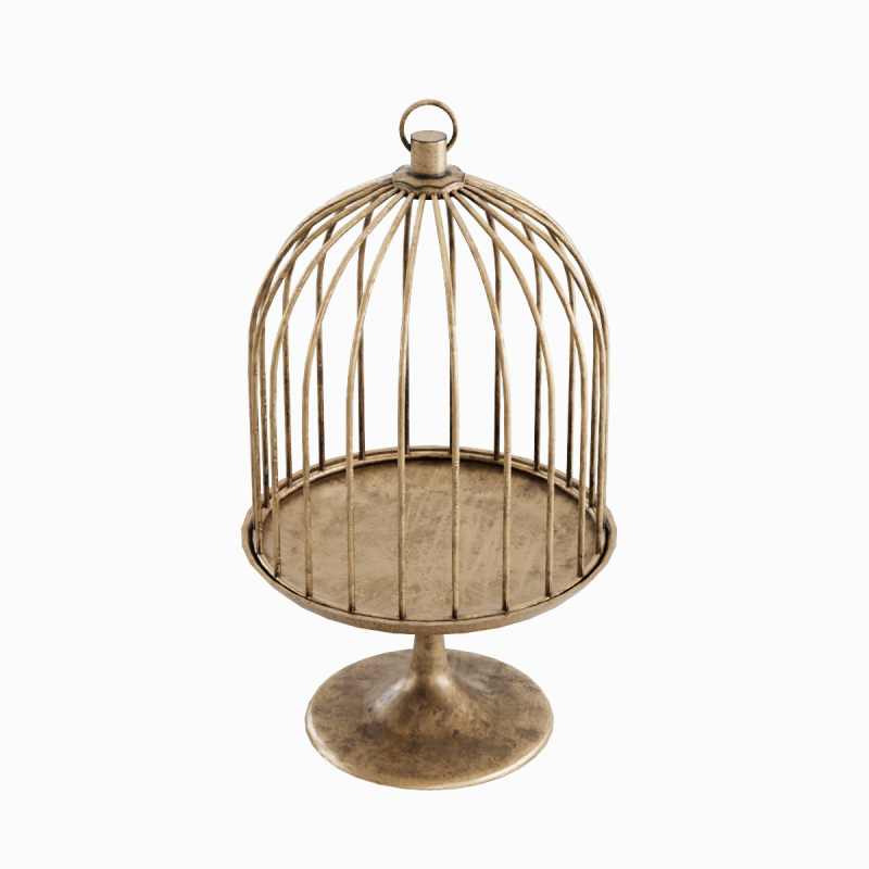 Metal Birdcage 03 3D 模型 .c4d .max .obj .3ds .fbx .stl .blend