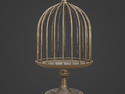 Metal Birdcage 03 3D 模型