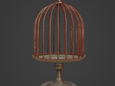 Metal Birdcage 03 3D 模型