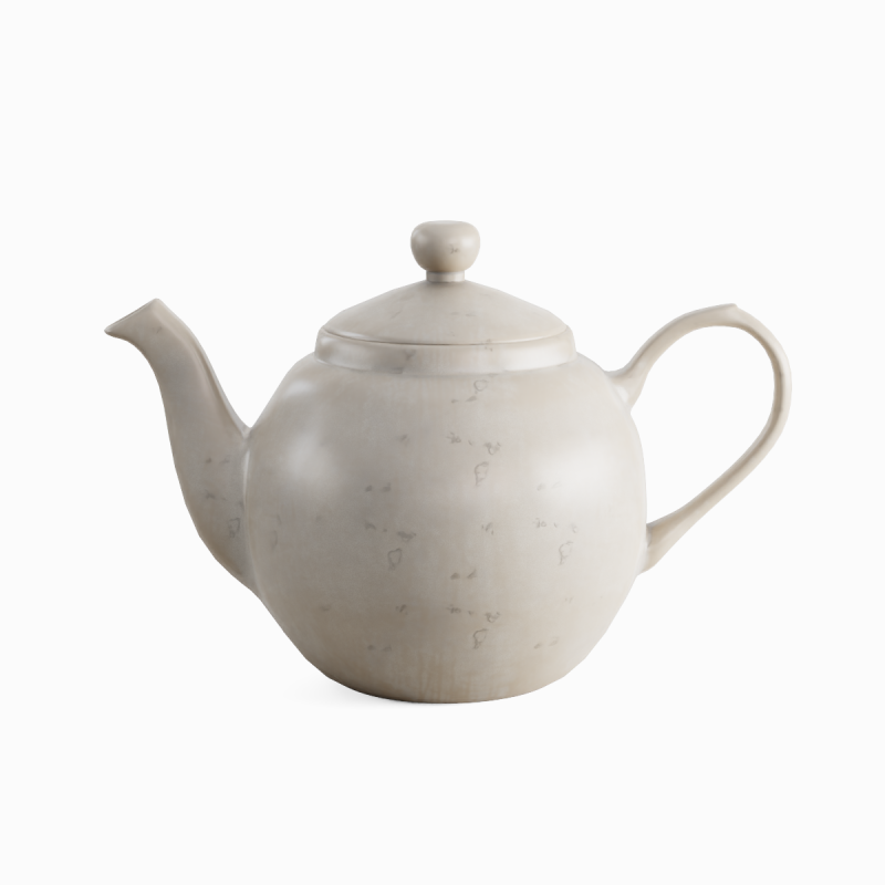 Ceramic Teapot 01 3D Modell .c4d .max .obj .3ds .fbx .stl .blend 