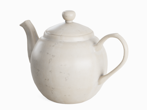 Ceramic Teapot 01 3D Modell