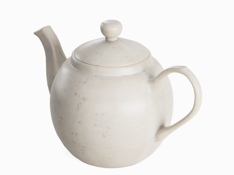 Ceramic Teapot 01 3D Modell