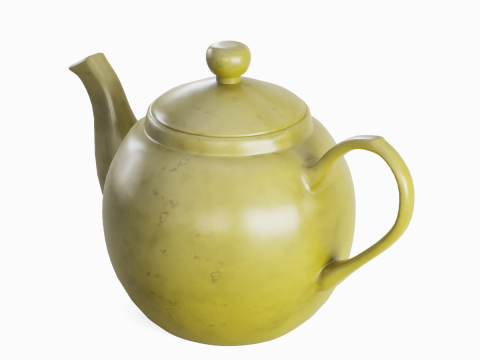 Ceramic Teapot 03 3D 模型