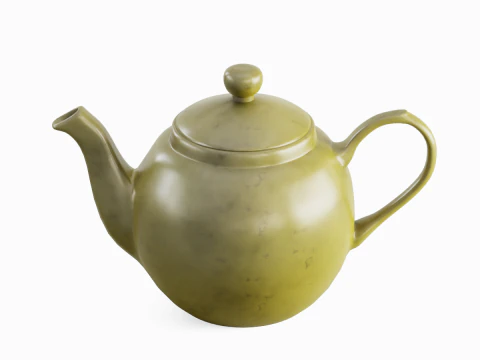Ceramic Teapot 03 3D Model