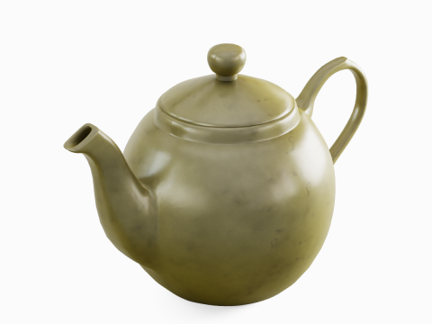 Ceramic Teapot 03 3D 模型