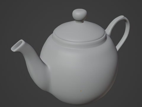 Ceramic Teapot 03 3D 模型