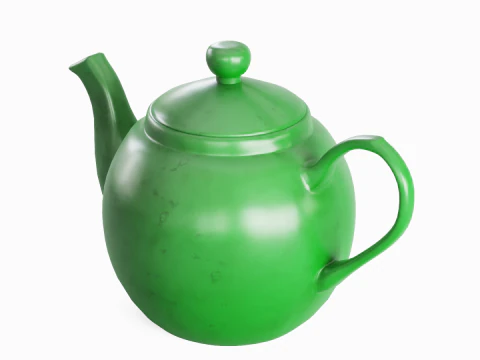 Ceramic Teapot 04 3D Model