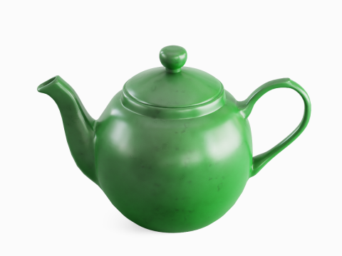 Ceramic Teapot 04 3D 模型