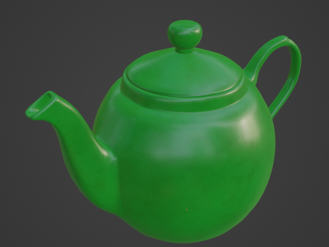Ceramic Teapot 04 3D 模型