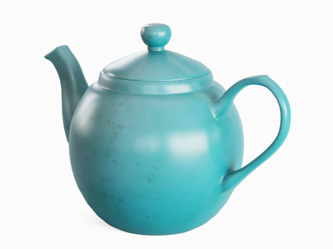 Ceramic Teapot 05 3D 모델
