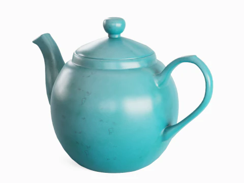 Ceramic Teapot 05 3D Model