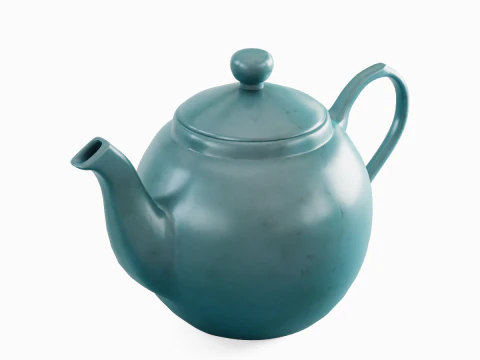 Ceramic Teapot 05 3D Model