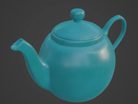 Ceramic Teapot 05 3D Model