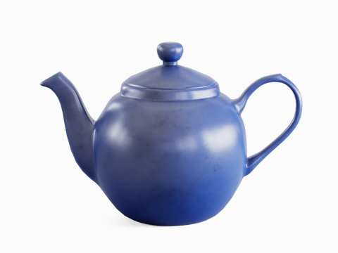 Ceramic Teapot 06 Model 3D
