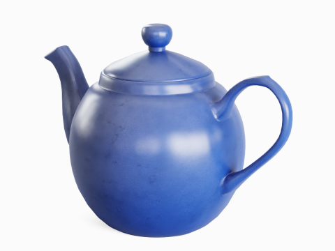 Ceramic Teapot 06 Modello 3D