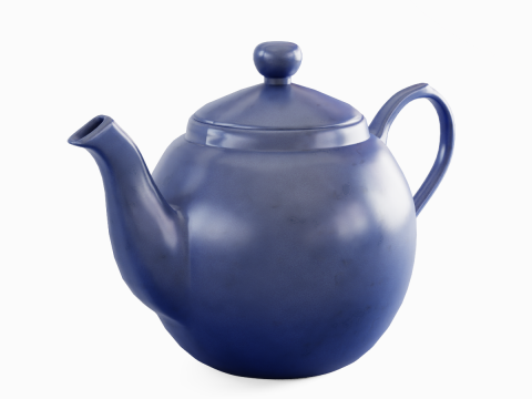 Ceramic Teapot 06 Modello 3D