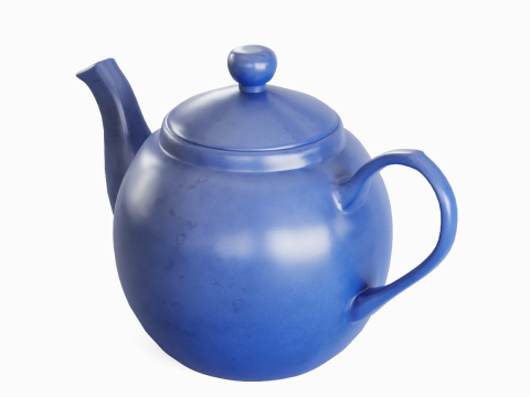 Ceramic Teapot 06 Modello 3D