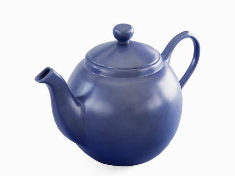 Ceramic Teapot 06 Modello 3D
