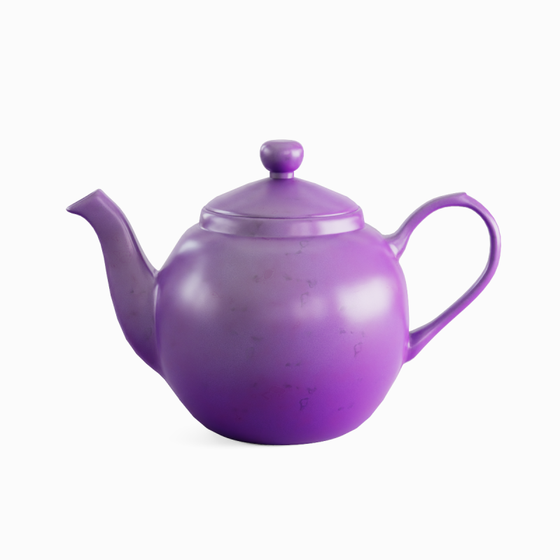 Ceramic Teapot 07 Modello 3D .c4d .max .obj .3ds .fbx .stl .blend 