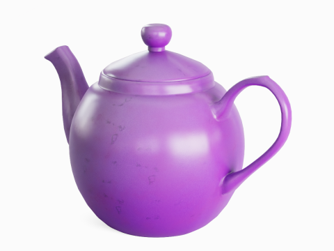 Ceramic Teapot 07 Modello 3D