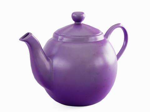 Ceramic Teapot 07 Modello 3D
