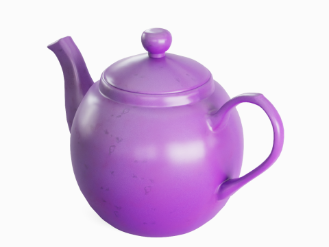 Ceramic Teapot 07 Modello 3D