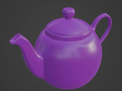 Ceramic Teapot 07 3D Model