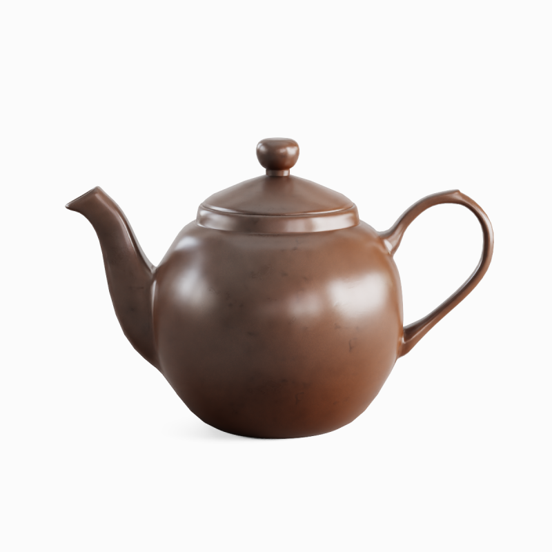 Ceramic Teapot 08 3Dモデル .c4d .max .obj .3ds .fbx .stl .blend 