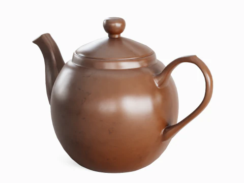 Ceramic Teapot 08 3D Model