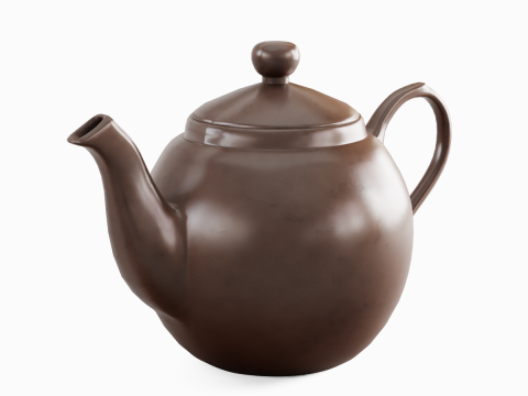 Ceramic Teapot 08 3Dモデル