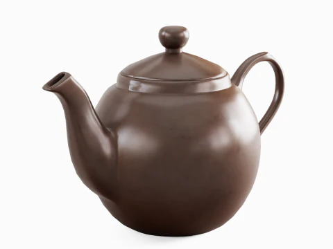 Ceramic Teapot 08 3D Model
