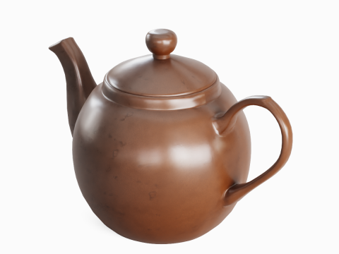 Ceramic Teapot 08 3Dモデル