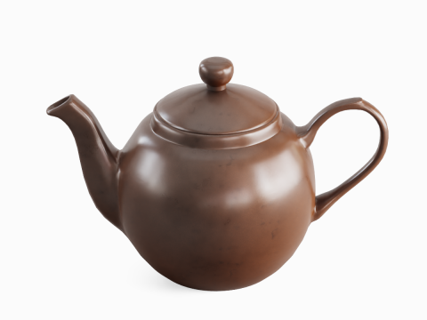 Ceramic Teapot 08 3Dモデル