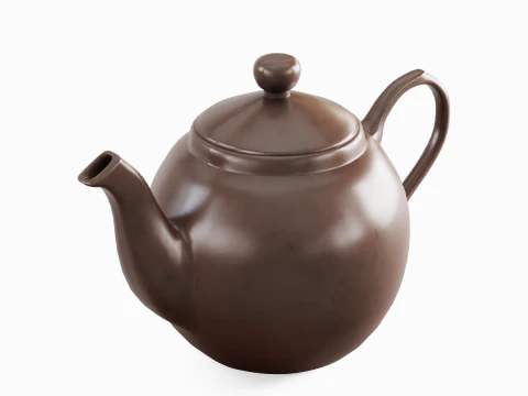 Ceramic Teapot 08 3D Model