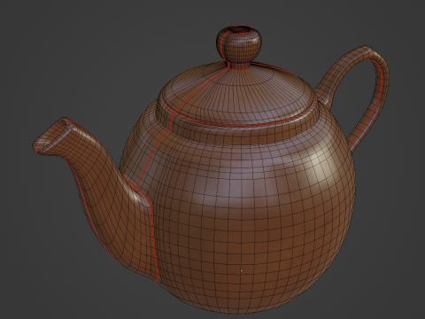 Ceramic Teapot 08 3Dモデル