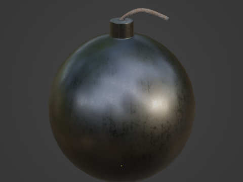 Bomb 02 Model 3D