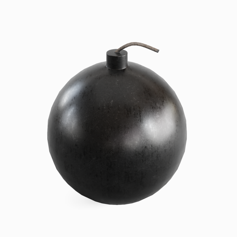 Bomb 01 3Dモデル .c4d .max .obj .3ds .fbx .stl .blend