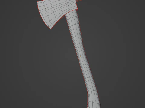 Fire Axe 01 3D Model