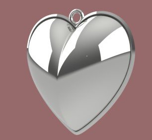 Hearth silver 3D Model .c4d .max .obj .3ds .fbx .stl .blend 