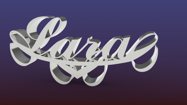 Pendants with the name of Lara 3D Print Model .c4d .max .obj .3ds .fbx .stl .blend