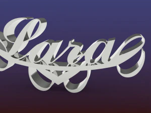 Lara isimli kolye 3D Baskı Modeli