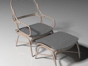 Зовнішнє крісло001 3D Модель