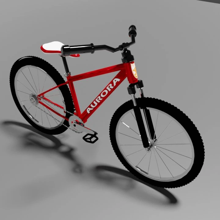 Mountain bike 3D Model .c4d .max .obj .3ds .fbx .stl .blend 
