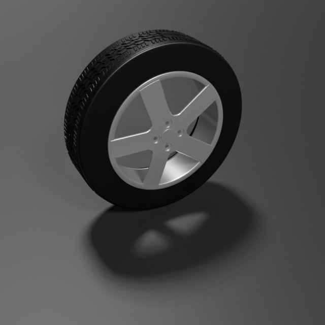 Rim and tire Modèle 3D .c4d .max .obj .3ds .fbx .stl .blend 