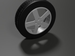 Rim and tire 3D मॉडल