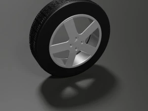 Rim and tire 3D Model