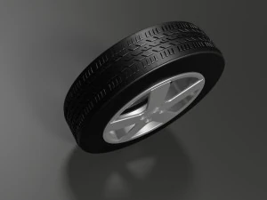 Rim and tire 3D Model