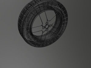 Rim and tire Modèle 3D