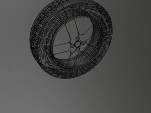 Rim and tire 3D Model