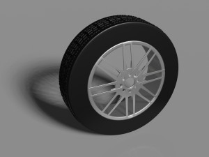 Rim and tire Modèle 3D
